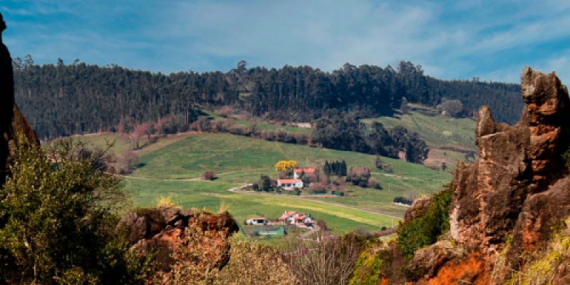Paisaje de montaña y prado cántabros Paisaje de montaña y prado cántabros